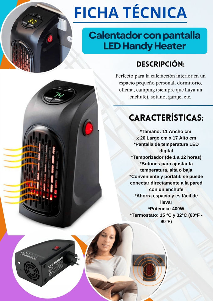 mini calentador electrico portatil